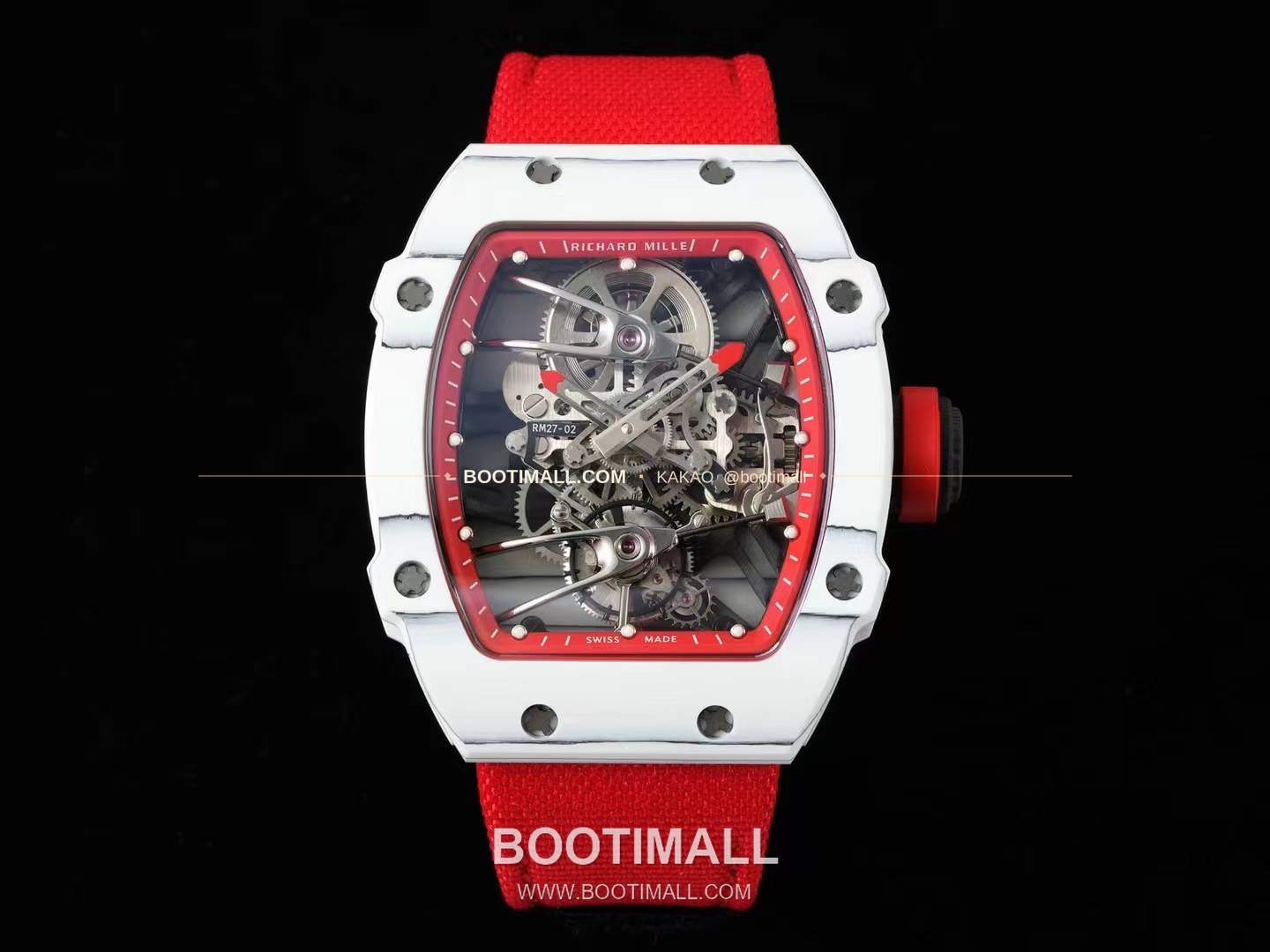 리차드밀 RM27-02 나달 플로팅 투르비용 카본 쿼츠 파이버 스켈레톤 오토매틱 Richard Mille RM27-02 Nadal Floating Tourbillon Carbon Quartz TPT Skeleton Automatic 1