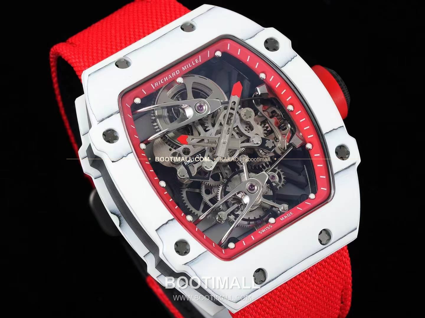 리차드밀 RM27-02 나달 플로팅 투르비용 카본 쿼츠 파이버 스켈레톤 오토매틱 Richard Mille RM27-02 Nadal Floating Tourbillon Carbon Quartz TPT Skeleton Automatic 2