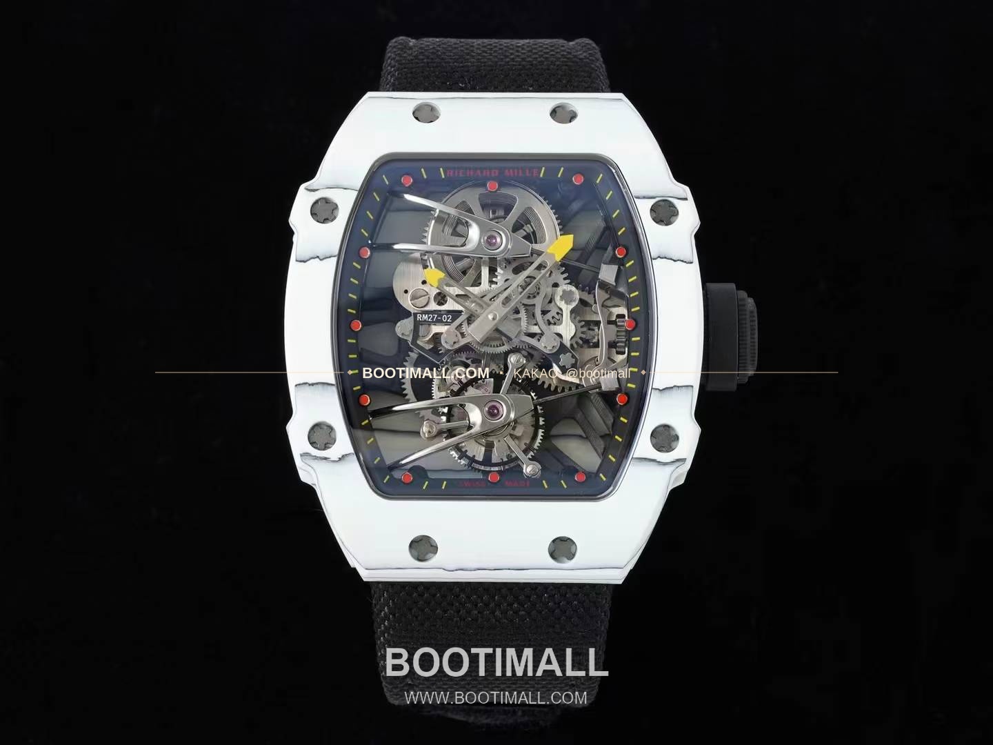 리차드밀 RM27-02 나달 플로팅 투르비용 카본 쿼츠 파이버 스켈레톤 오토매틱 Richard Mille RM27-02 Nadal Floating Tourbillon Carbon Quartz TPT Skeleton Automatic 1