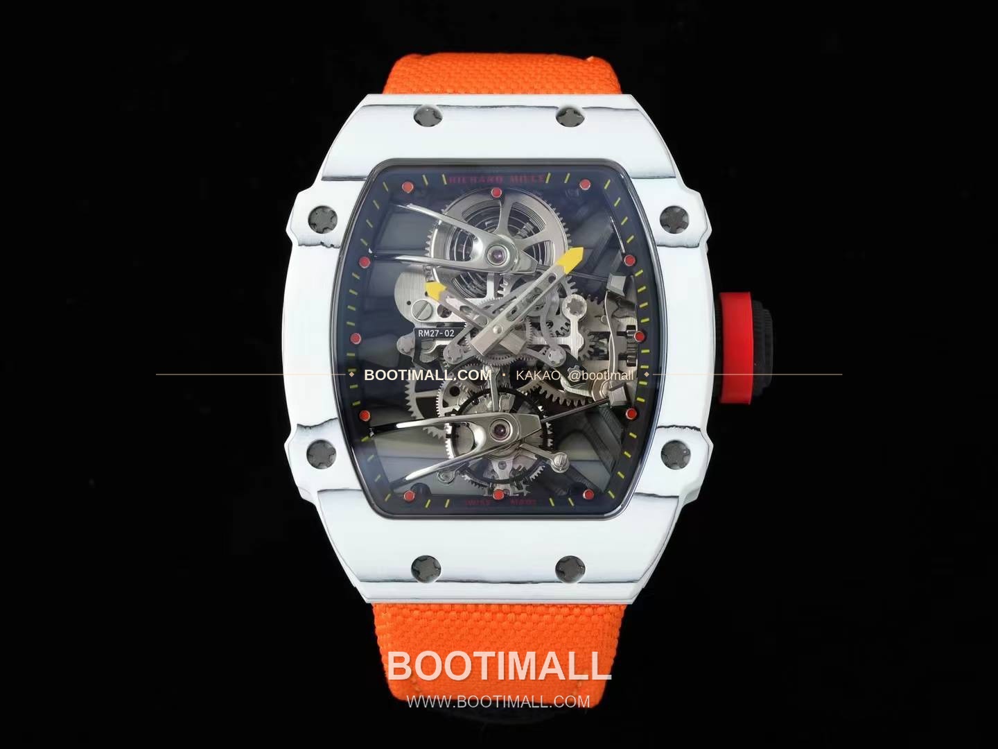 리차드밀 RM27-02 나달 플로팅 투르비용 카본 쿼츠 파이버 스켈레톤 오토매틱 Richard Mille RM27-02 Nadal Floating Tourbillon Carbon Quartz TPT Skeleton Automatic 1