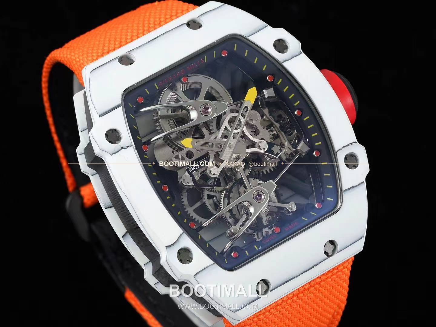 리차드밀 RM27-02 나달 플로팅 투르비용 카본 쿼츠 파이버 스켈레톤 오토매틱 Richard Mille RM27-02 Nadal Floating Tourbillon Carbon Quartz TPT Skeleton Automatic 2