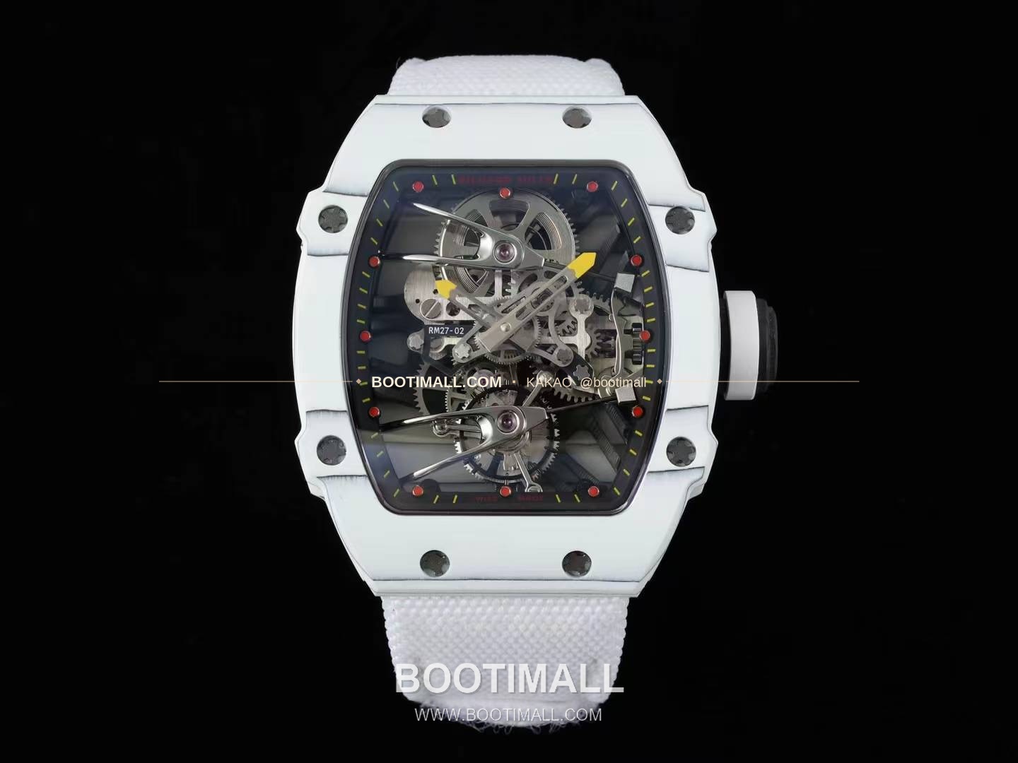 리차드밀 RM27-02 나달 플로팅 투르비용 카본 쿼츠 파이버 스켈레톤 오토매틱 Richard Mille RM27-02 Nadal Floating Tourbillon Carbon Quartz TPT Skeleton Automatic 1