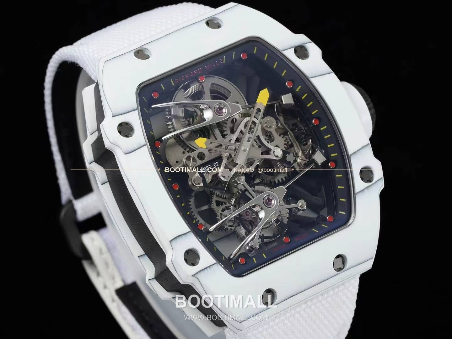 리차드밀 RM27-02 나달 플로팅 투르비용 카본 쿼츠 파이버 스켈레톤 오토매틱 Richard Mille RM27-02 Nadal Floating Tourbillon Carbon Quartz TPT Skeleton Automatic 2