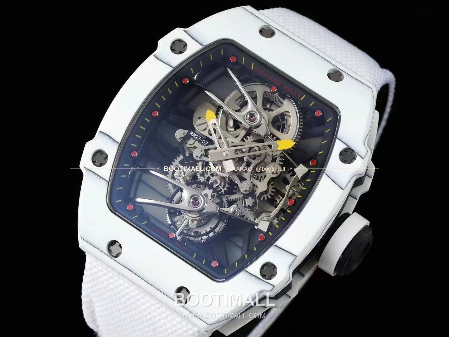 리차드밀 RM27-02 나달 플로팅 투르비용 카본 쿼츠 파이버 스켈레톤 오토매틱 Richard Mille RM27-02 Nadal Floating Tourbillon Carbon Quartz TPT Skeleton Automatic 3