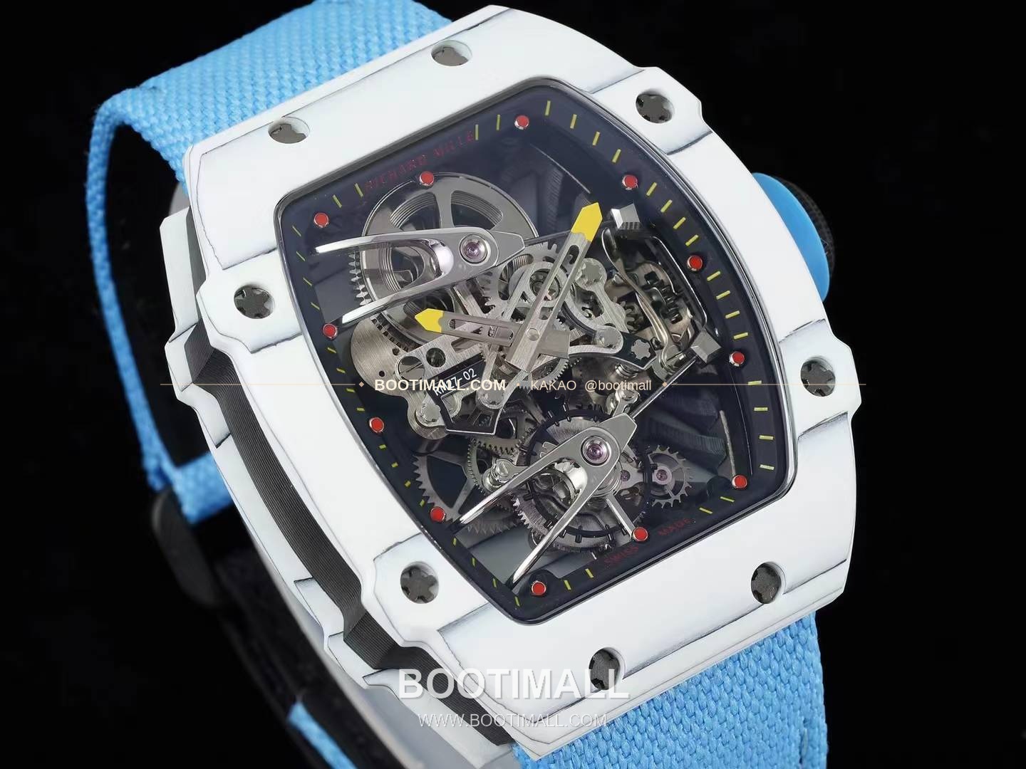 리차드밀 RM27-02 나달 플로팅 투르비용 카본 쿼츠 파이버 스켈레톤 오토매틱 Richard Mille RM27-02 Nadal Floating Tourbillon Carbon Quartz TPT Skeleton Automatic 2