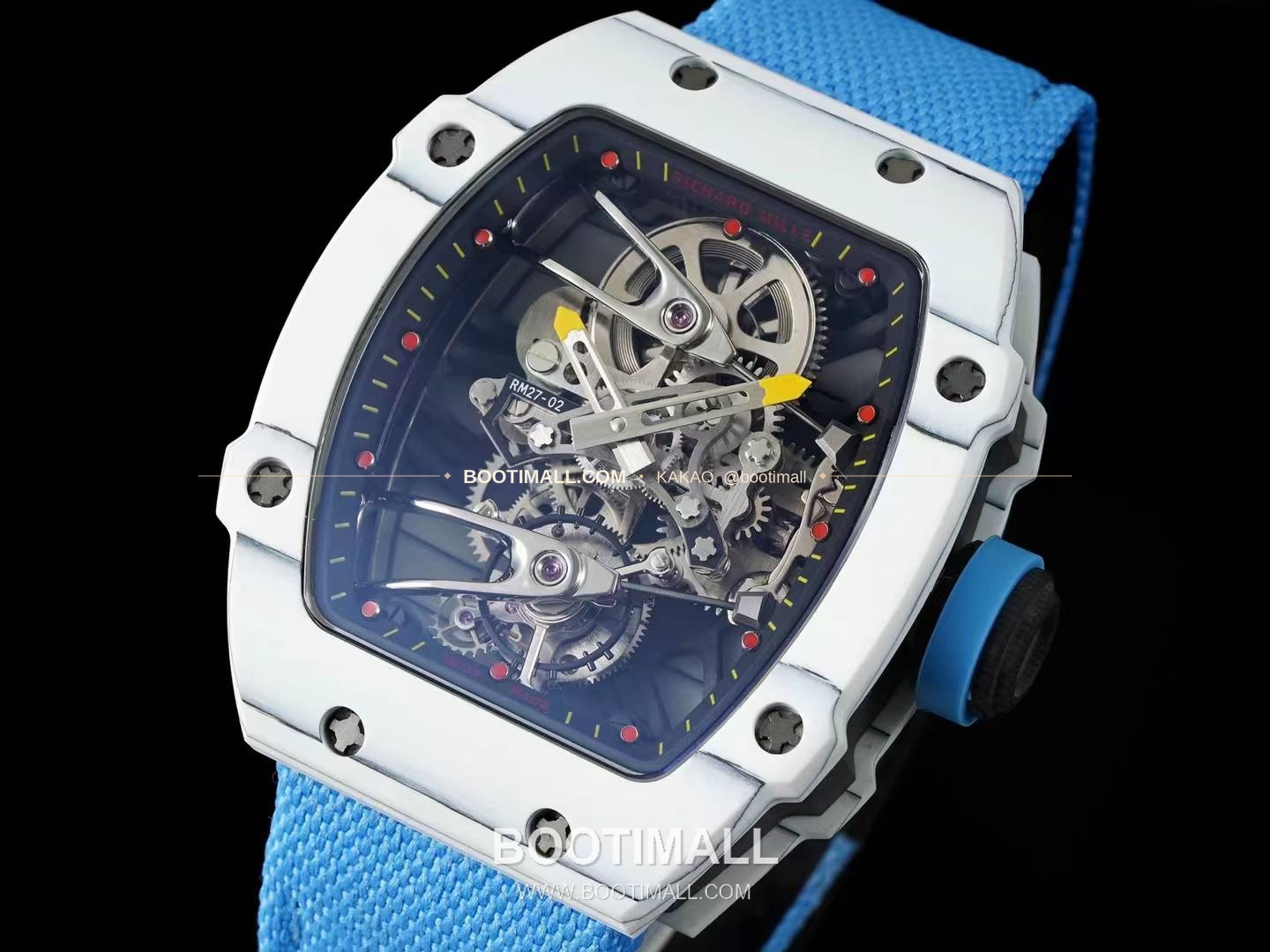 리차드밀 RM27-02 나달 플로팅 투르비용 카본 쿼츠 파이버 스켈레톤 오토매틱 Richard Mille RM27-02 Nadal Floating Tourbillon Carbon Quartz TPT Skeleton Automatic 3
