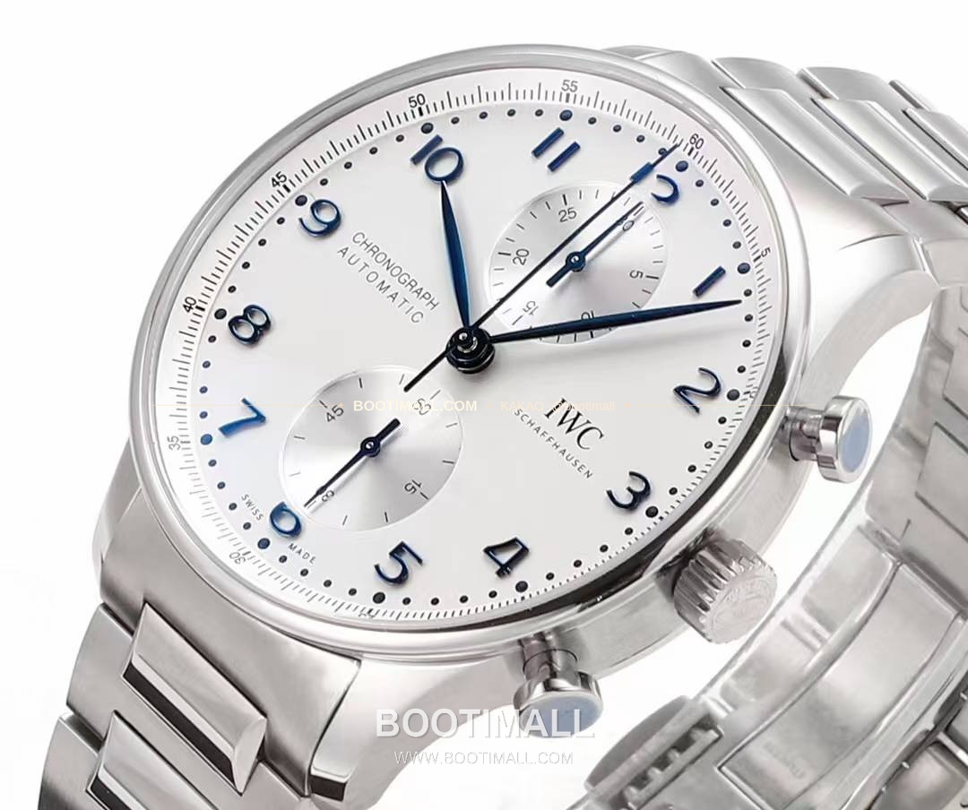 IWC 포르투기저 크로노그래프 스틸 브레이슬릿 오토매틱 IWC Portugieser Chronograph Steel Bracelet Automatic 41mm 3