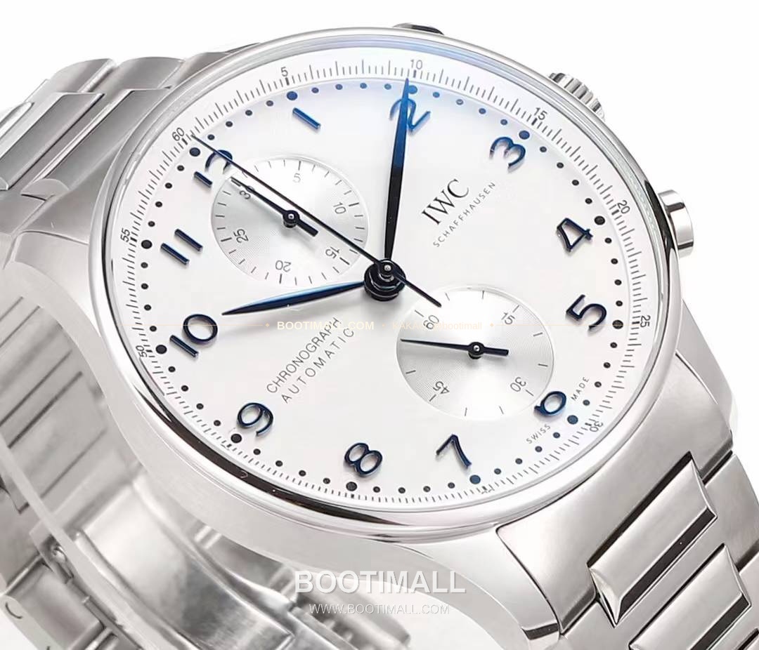 IWC 포르투기저 크로노그래프 스틸 브레이슬릿 오토매틱 IWC Portugieser Chronograph Steel Bracelet Automatic 41mm 4