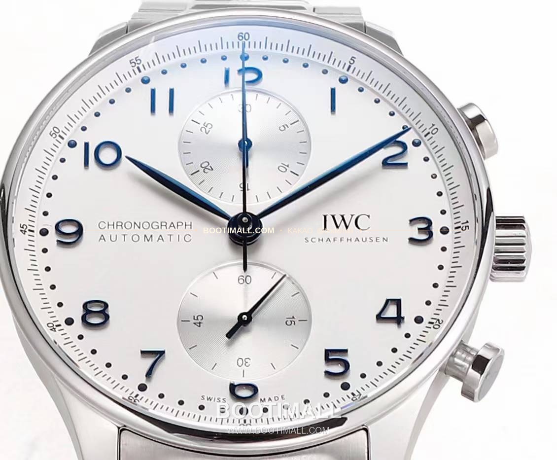 IWC 포르투기저 크로노그래프 스틸 브레이슬릿 오토매틱 IWC Portugieser Chronograph Steel Bracelet Automatic 41mm 5