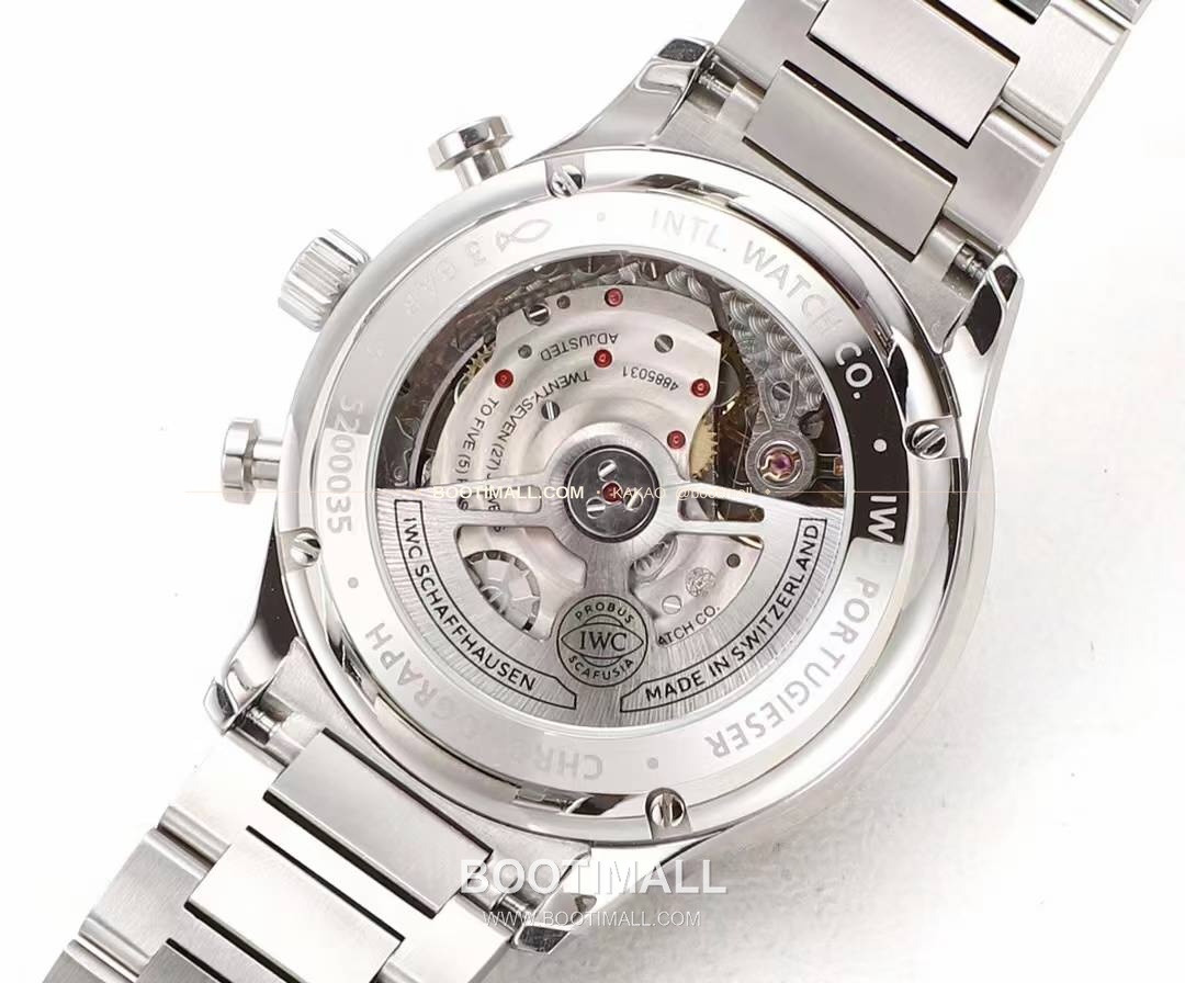 IWC 포르투기저 크로노그래프 스틸 브레이슬릿 오토매틱 IWC Portugieser Chronograph Steel Bracelet Automatic 41mm 9
