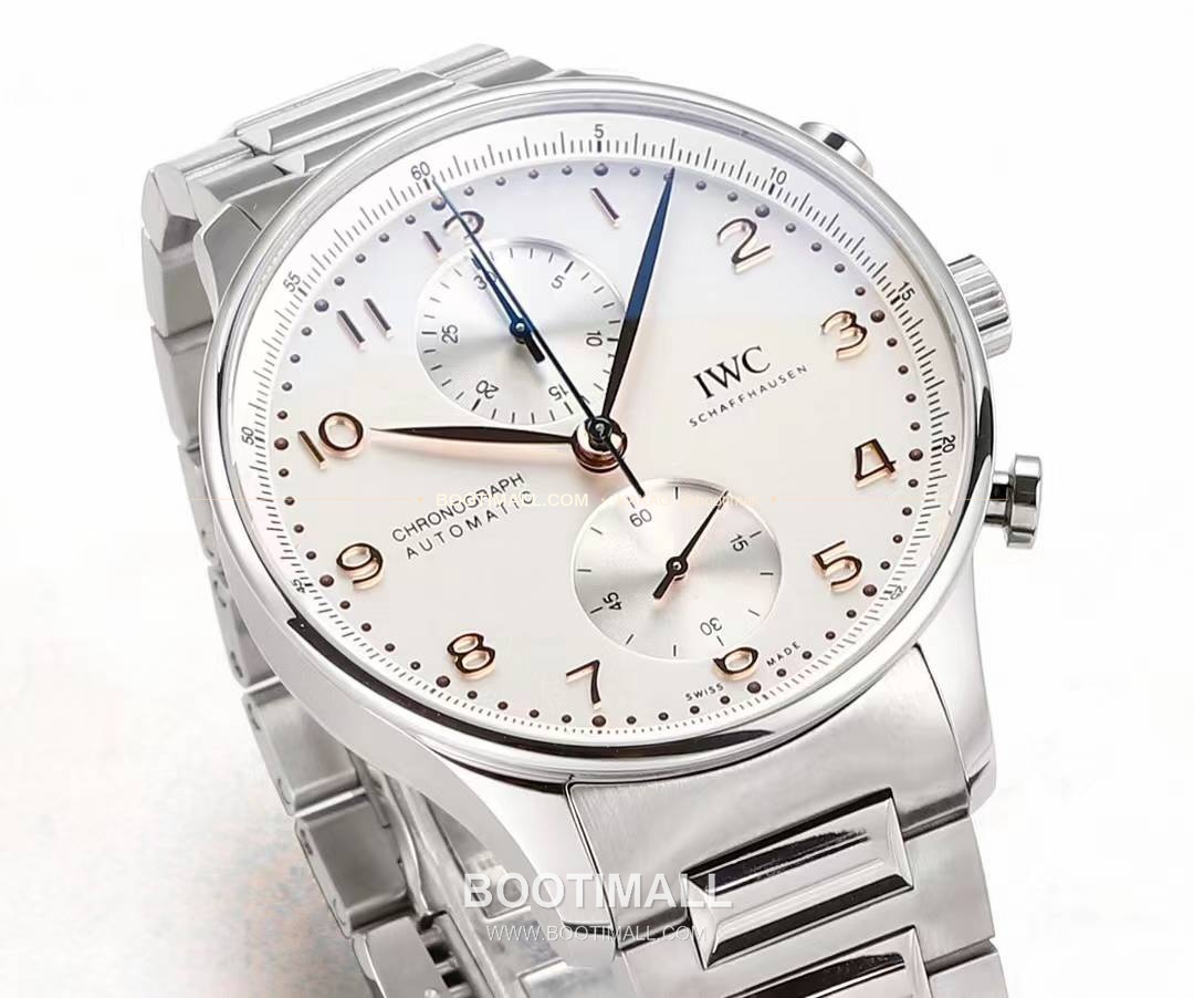 IWC 포르투기저 크로노그래프 스틸 브레이슬릿 오토매틱 IWC Portugieser Chronograph Steel Bracelet Automatic 41mm 4
