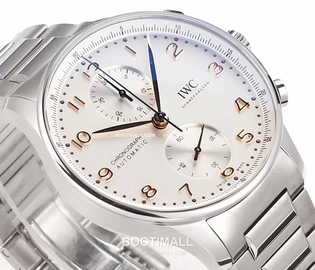 IWC 포르투기저 크로노그래프 스틸 브레이슬릿 오토매틱 IWC Portugieser Chronograph Steel Bracelet Automatic 41mm 5
