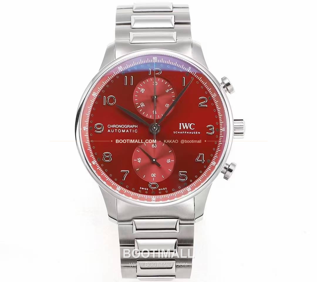 IWC 포르투기저 크로노그래프 스틸 브레이슬릿 오토매틱 IWC Portugieser Chronograph Steel Bracelet Automatic 41mm 1