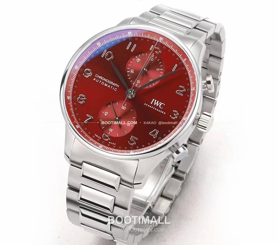 IWC 포르투기저 크로노그래프 스틸 브레이슬릿 오토매틱 IWC Portugieser Chronograph Steel Bracelet Automatic 41mm 2