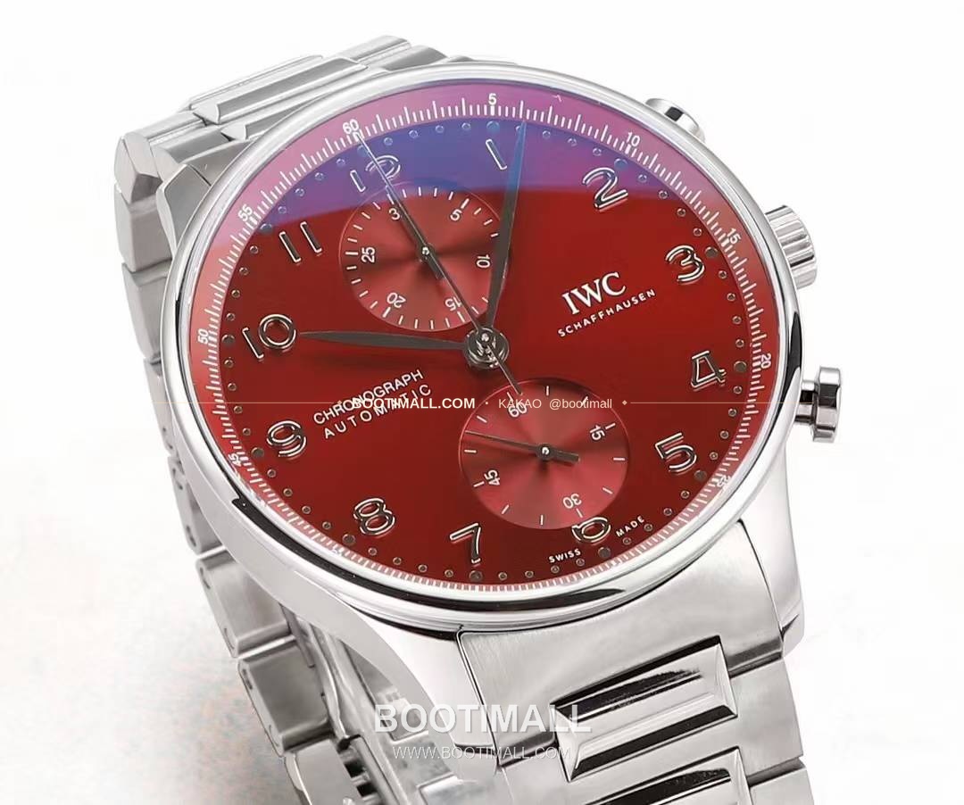 IWC 포르투기저 크로노그래프 스틸 브레이슬릿 오토매틱 IWC Portugieser Chronograph Steel Bracelet Automatic 41mm 4