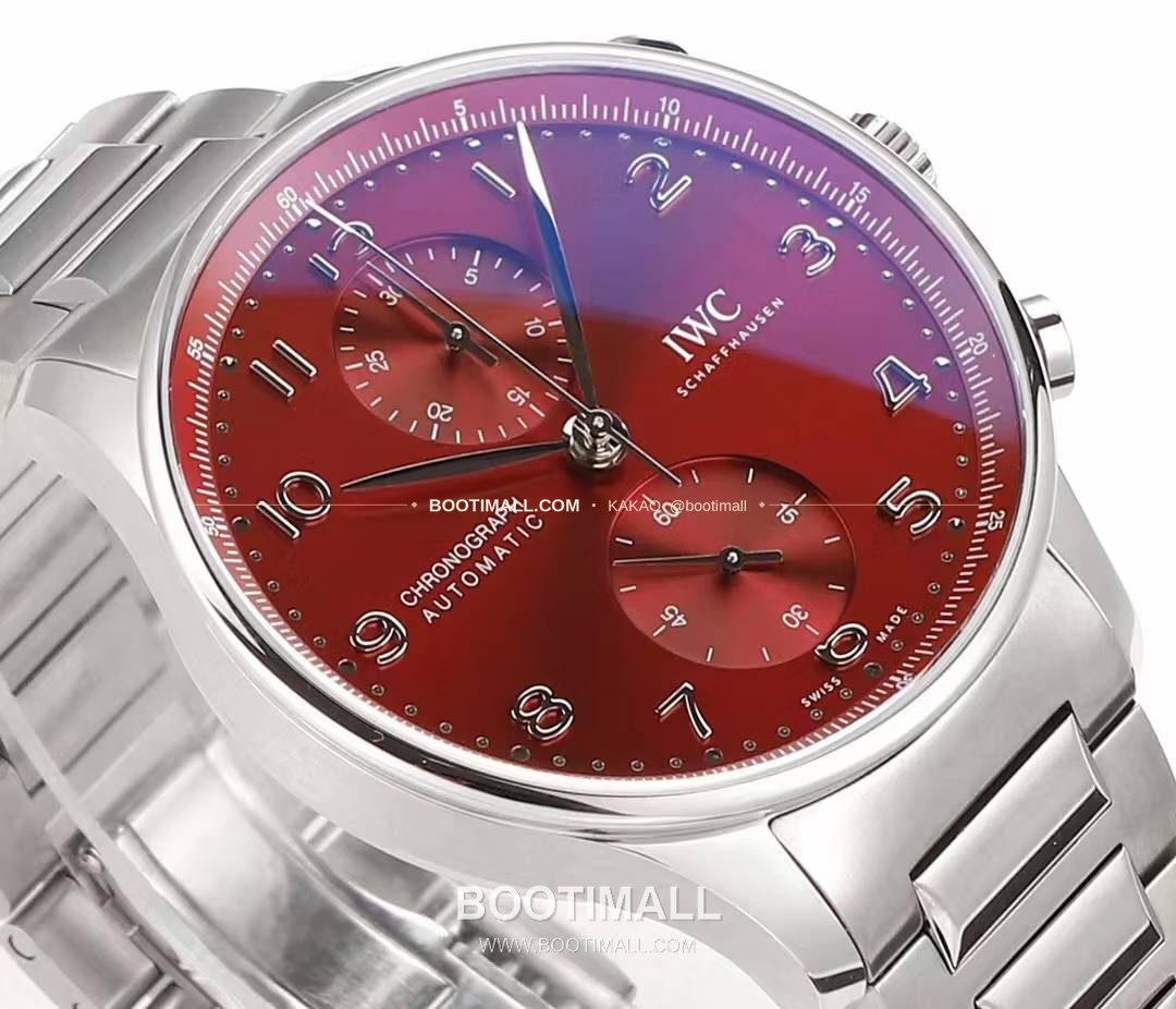 IWC 포르투기저 크로노그래프 스틸 브레이슬릿 오토매틱 IWC Portugieser Chronograph Steel Bracelet Automatic 41mm 5