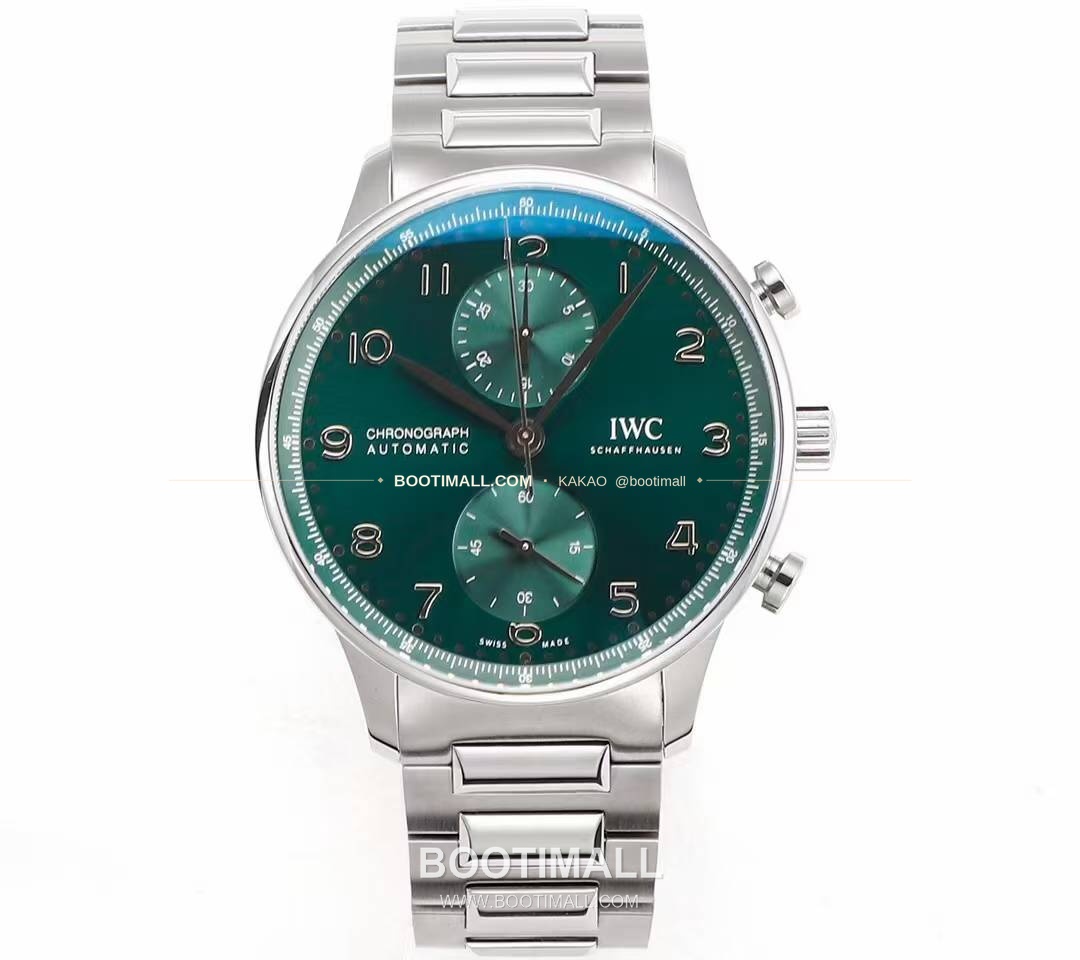 IWC 포르투기저 크로노그래프 스틸 브레이슬릿 오토매틱 IWC Portugieser Chronograph Steel Bracelet Automatic 41mm 1