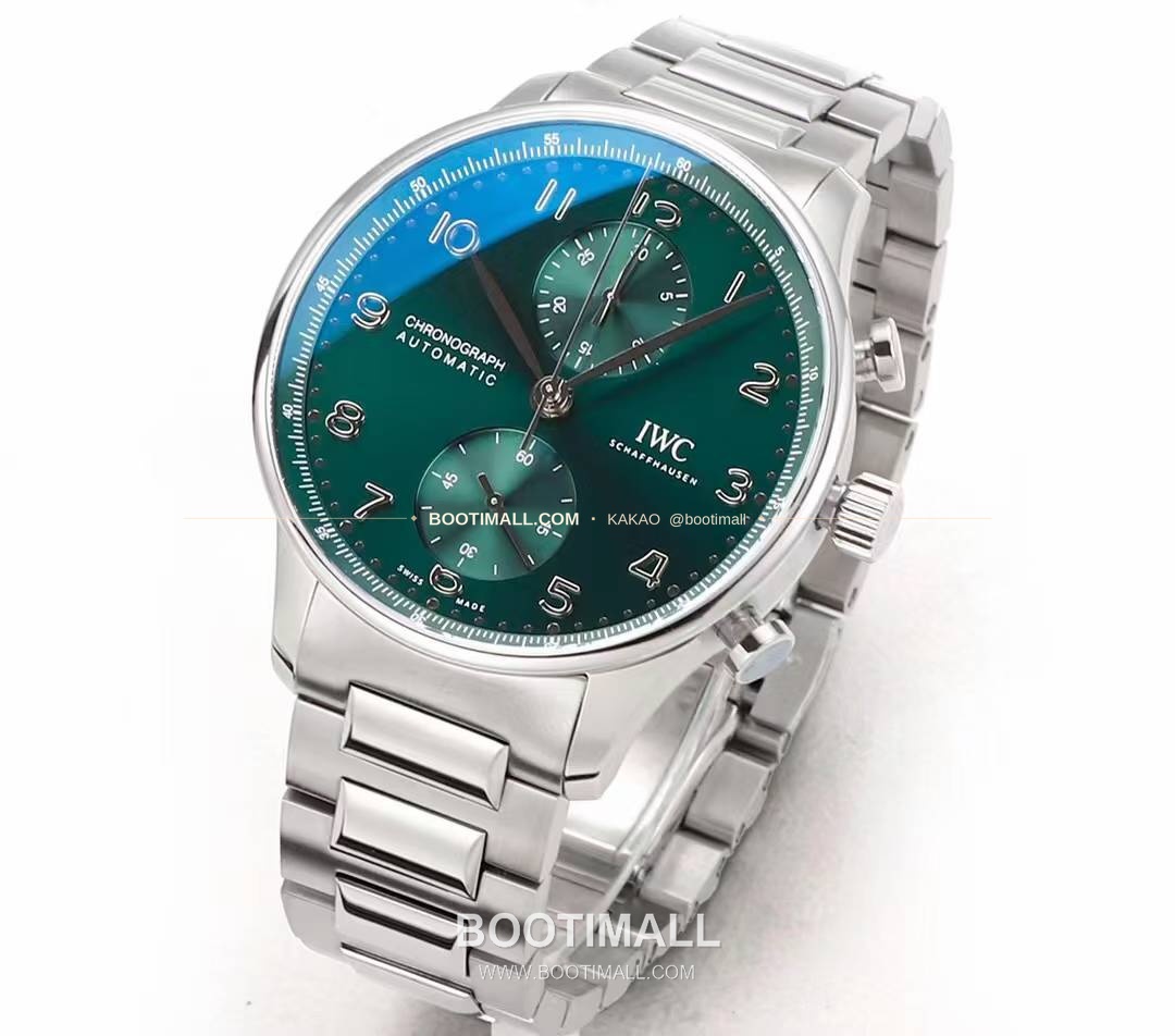 IWC 포르투기저 크로노그래프 스틸 브레이슬릿 오토매틱 IWC Portugieser Chronograph Steel Bracelet Automatic 41mm 2