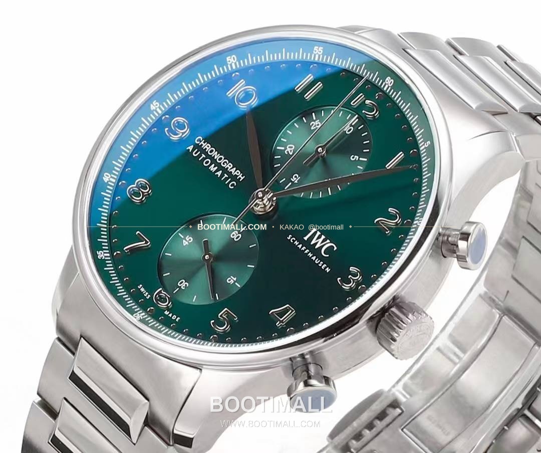 IWC 포르투기저 크로노그래프 스틸 브레이슬릿 오토매틱 IWC Portugieser Chronograph Steel Bracelet Automatic 41mm 4