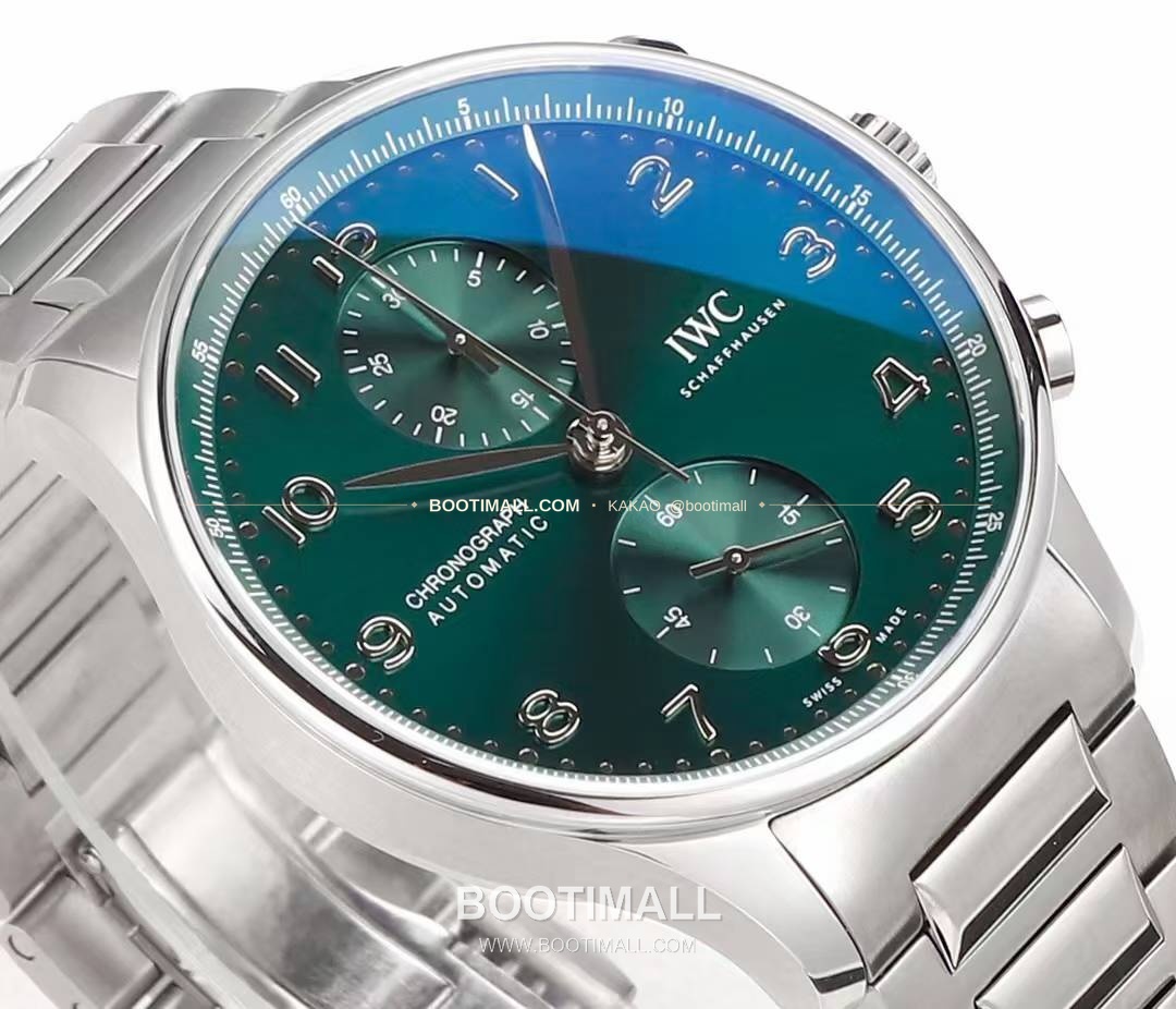 IWC 포르투기저 크로노그래프 스틸 브레이슬릿 오토매틱 IWC Portugieser Chronograph Steel Bracelet Automatic 41mm 5