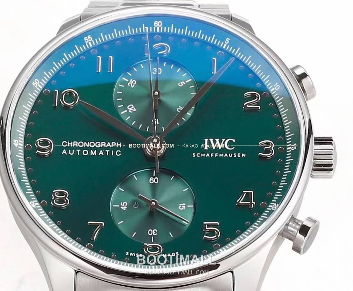IWC 포르투기저 크로노그래프 스틸 브레이슬릿 오토매틱 IWC Portugieser Chronograph Steel Bracelet Automatic 41mm 6