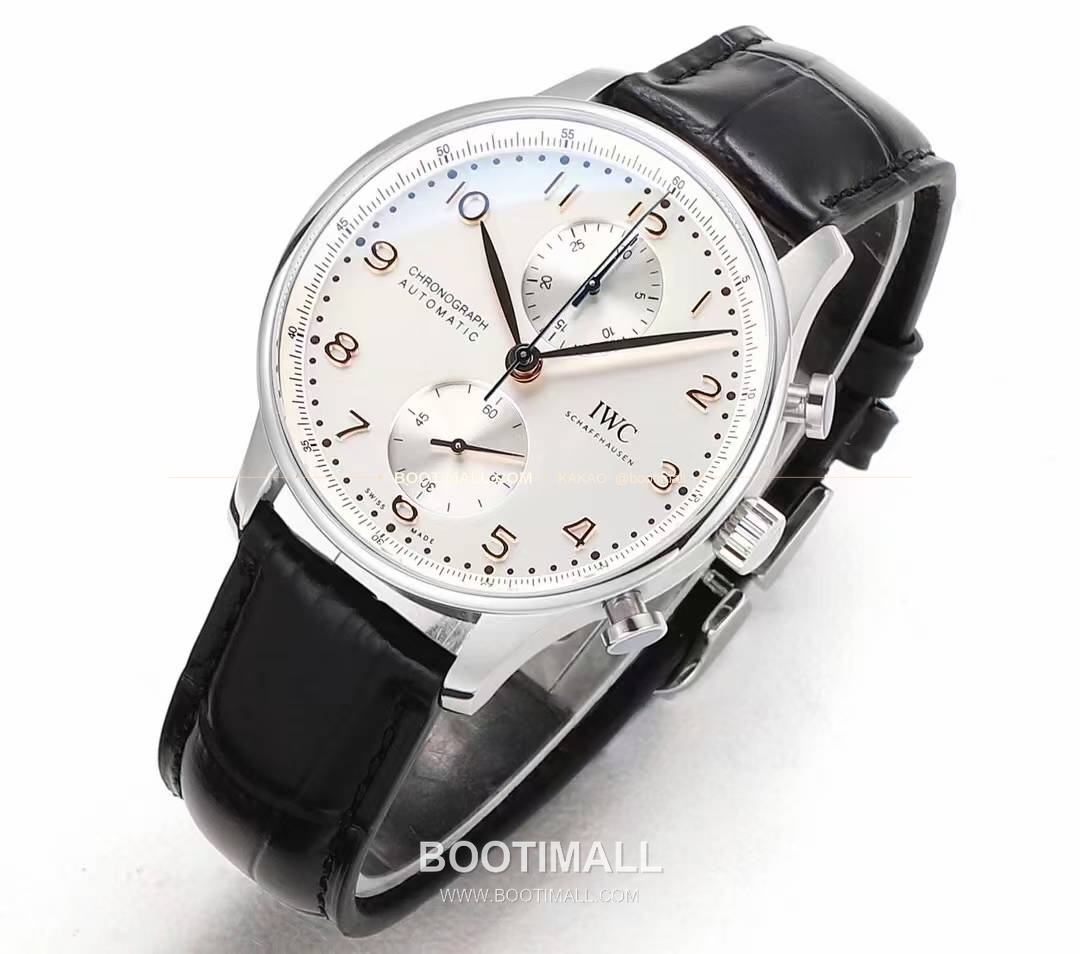 IWC 포르투기저 크로노그래프 스틸 브레이슬릿 오토매틱 IWC Portugieser Chronograph Steel Bracelet Automatic 41mm 2