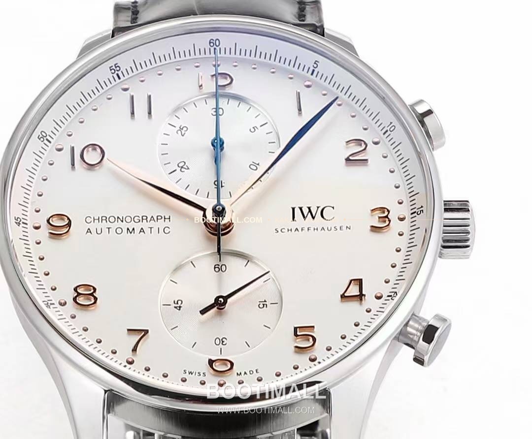 IWC 포르투기저 크로노그래프 스틸 브레이슬릿 오토매틱 IWC Portugieser Chronograph Steel Bracelet Automatic 41mm 5