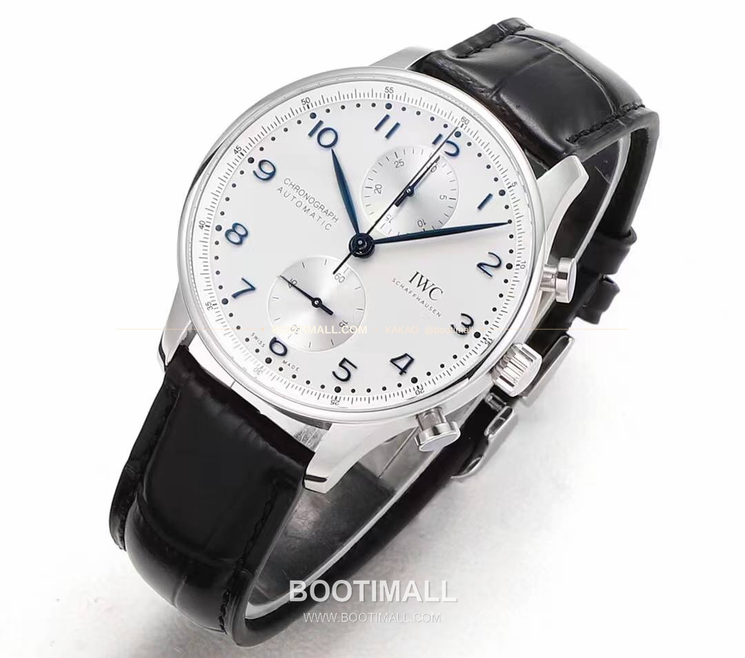 IWC 포르투기저 크로노그래프 스틸 브레이슬릿 오토매틱 IWC Portugieser Chronograph Steel Bracelet Automatic 41mm 2