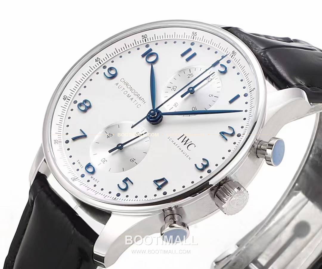 IWC 포르투기저 크로노그래프 스틸 브레이슬릿 오토매틱 IWC Portugieser Chronograph Steel Bracelet Automatic 41mm 3