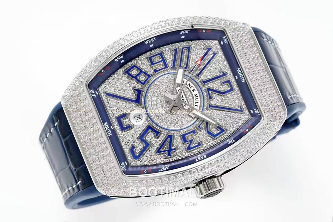 프랭크뮬러 뱅가드 요팅 V45 블루다이얼 오토매틱 Franck Muller Vanguard Yachting V45 Blue Dial Automatic 44x54mm 4