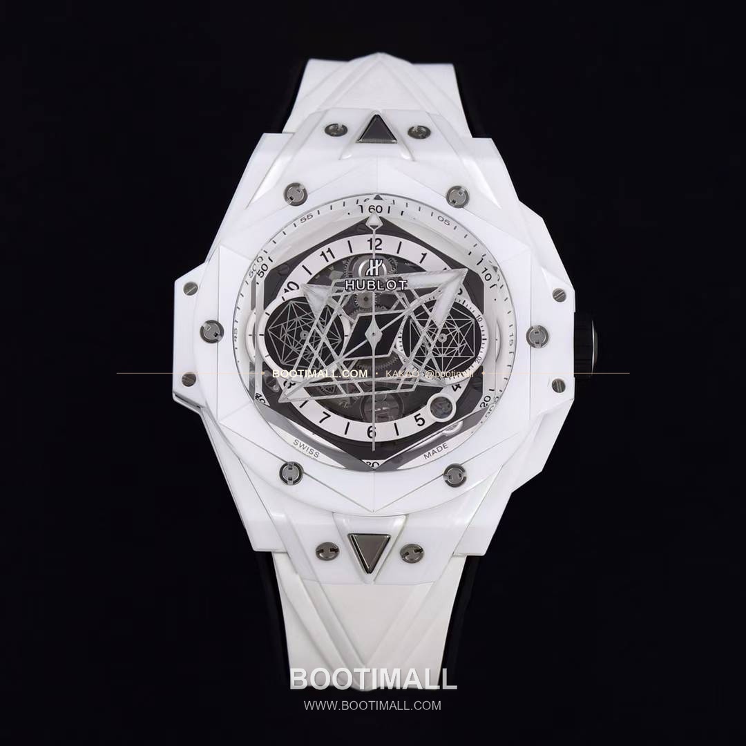 위블로 빅뱅 상블루 II 세라믹 스켈레톤 플라이백 크로노그래프 오토매틱 Hublot Big Bang Sang Bleu II Ceramic Skeleton Flyback Chronograph Automatic 45mm 1