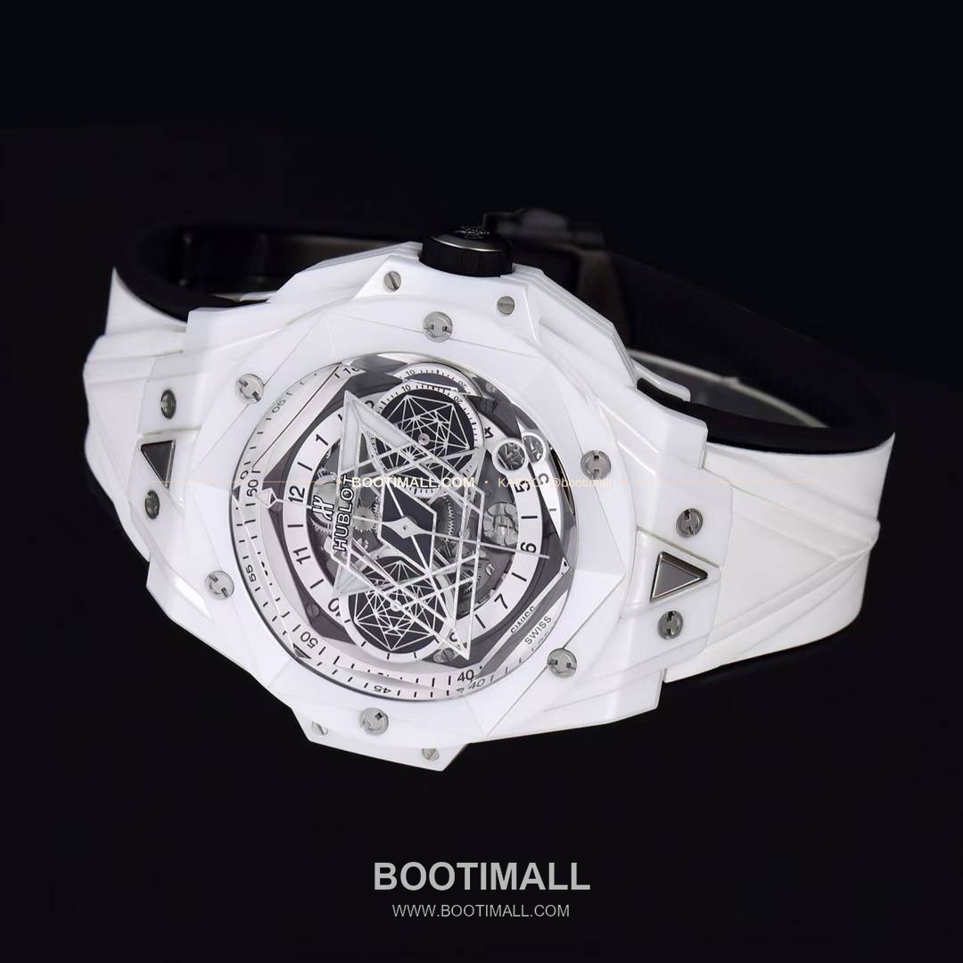 위블로 빅뱅 상블루 II 세라믹 스켈레톤 플라이백 크로노그래프 오토매틱 Hublot Big Bang Sang Bleu II Ceramic Skeleton Flyback Chronograph Automatic 45mm 6