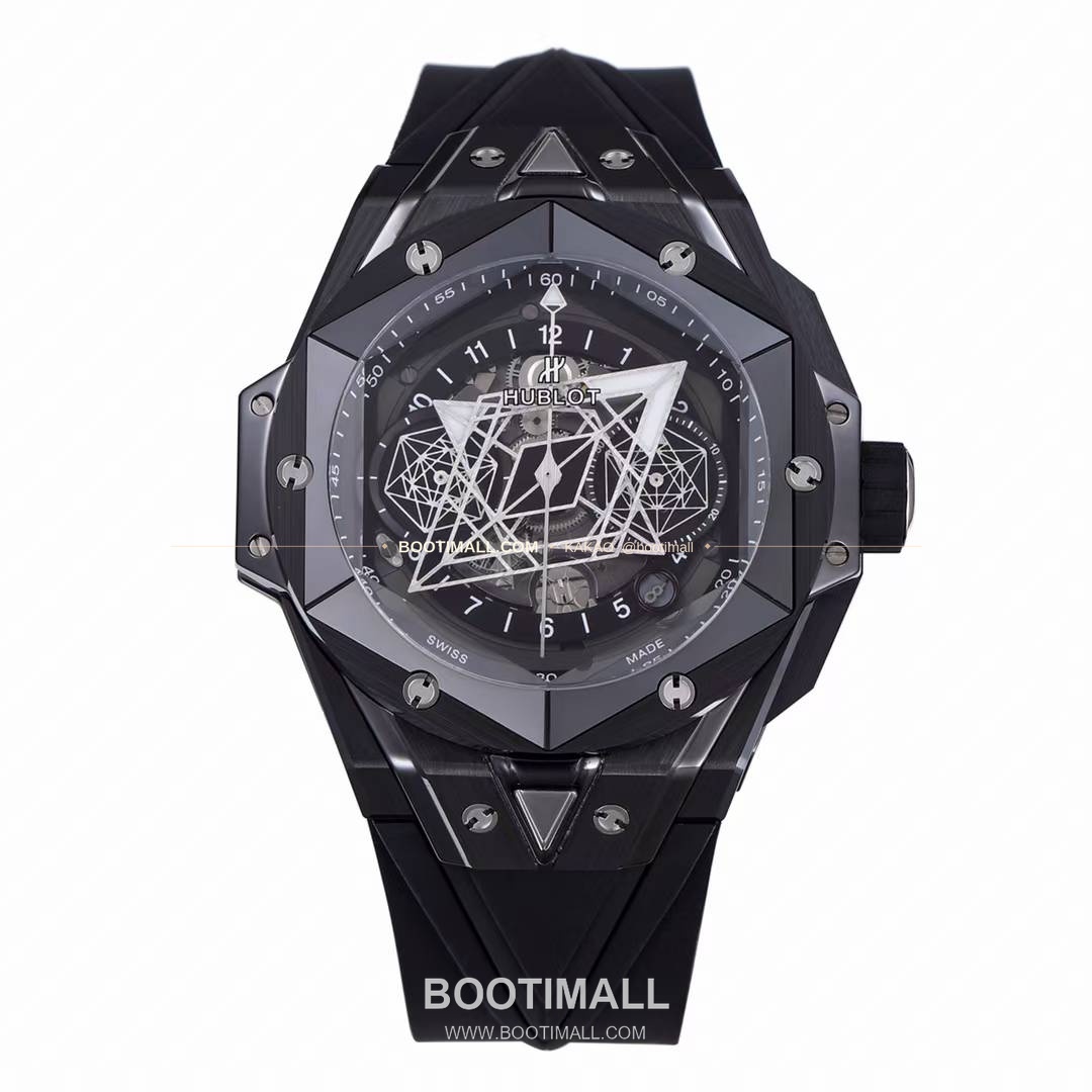 위블로 빅뱅 상블루 II 세라믹 스켈레톤 플라이백 크로노그래프 오토매틱 Hublot Big Bang Sang Bleu II Ceramic Skeleton Flyback Chronograph Automatic 45mm 1
