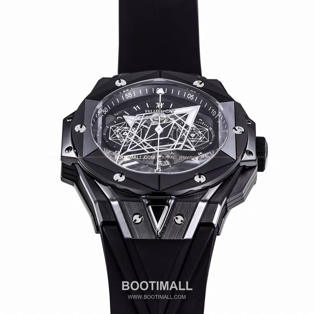 위블로 빅뱅 상블루 II 세라믹 스켈레톤 플라이백 크로노그래프 오토매틱 Hublot Big Bang Sang Bleu II Ceramic Skeleton Flyback Chronograph Automatic 45mm 3