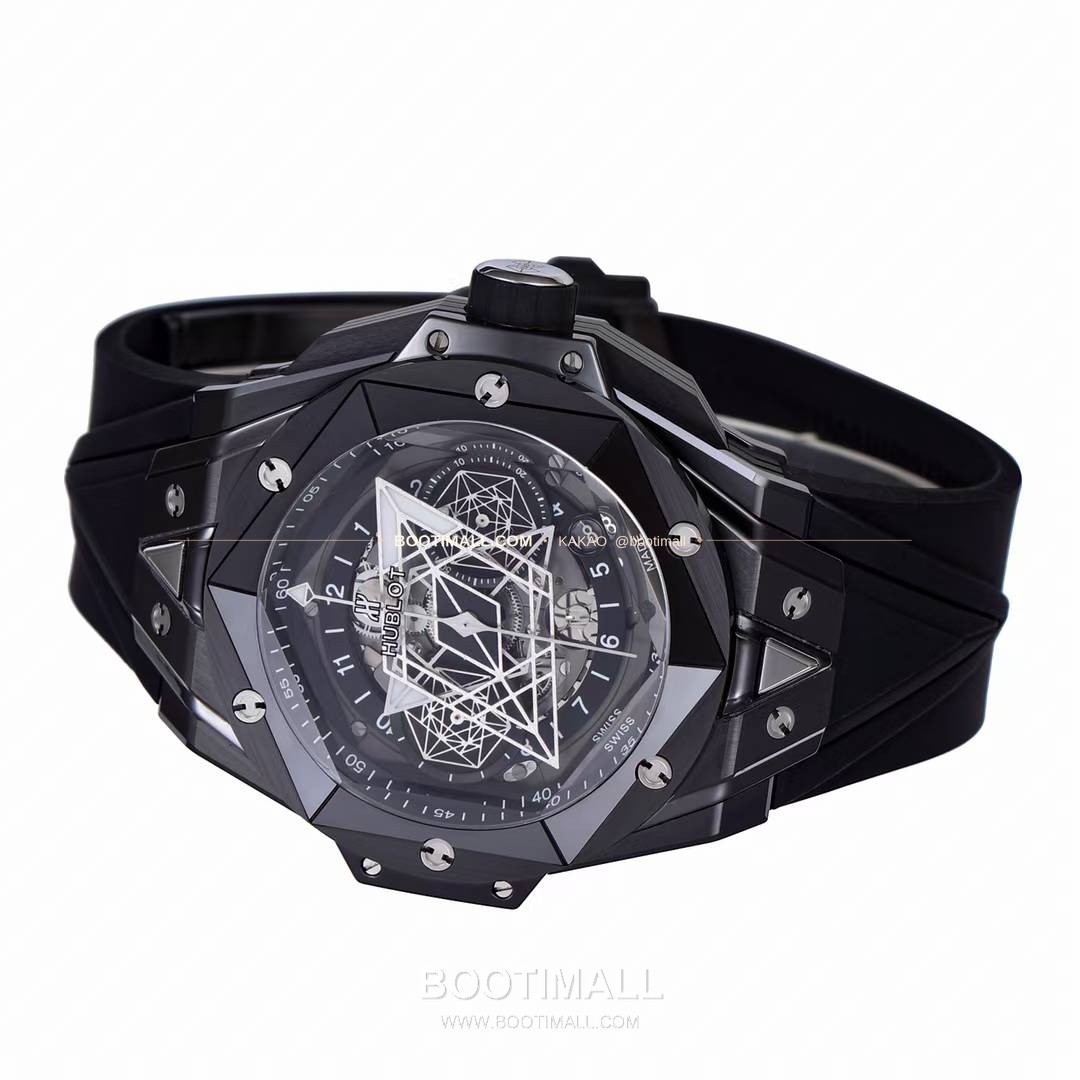 위블로 빅뱅 상블루 II 세라믹 스켈레톤 플라이백 크로노그래프 오토매틱 Hublot Big Bang Sang Bleu II Ceramic Skeleton Flyback Chronograph Automatic 45mm 6