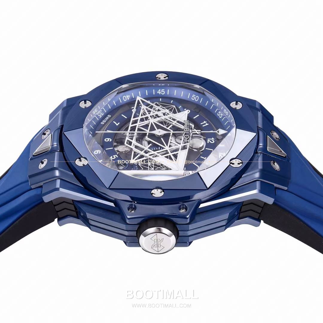 위블로 빅뱅 상블루 II 세라믹 스켈레톤 플라이백 크로노그래프 오토매틱 Hublot Big Bang Sang Bleu II Ceramic Skeleton Flyback Chronograph Automatic 45mm 7