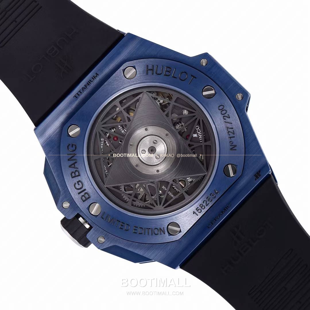 위블로 빅뱅 상블루 II 세라믹 스켈레톤 플라이백 크로노그래프 오토매틱 Hublot Big Bang Sang Bleu II Ceramic Skeleton Flyback Chronograph Automatic 45mm 8