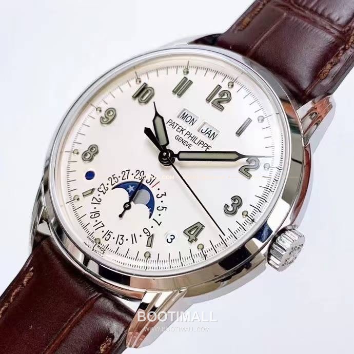파텍필립 5320G 퍼페추얼 캘린더 문페이즈 크림 다이얼 오토매틱 Patek Philippe 5320G Perpetual Calendar Moonphase Cream Dial Automatic 40mm 2