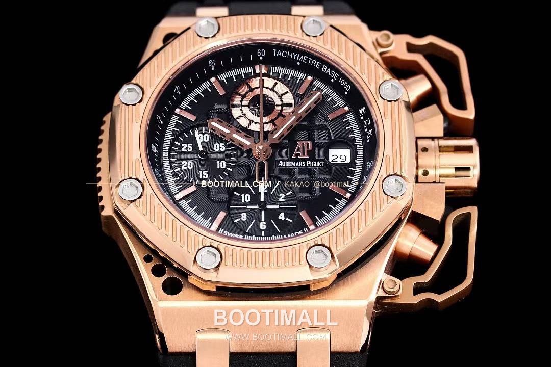 오데마피게 로열오크 오프쇼어 서바이버 크로노그래프 블랙 오토매틱 Audemars Piguet Royal Oak Offshore Survivor Chronograph Black Automatic 44mm 4