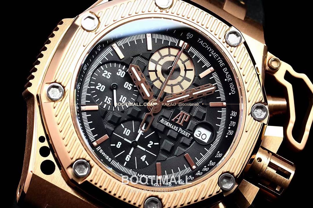 오데마피게 로열오크 오프쇼어 서바이버 크로노그래프 블랙 오토매틱 Audemars Piguet Royal Oak Offshore Survivor Chronograph Black Automatic 44mm 5