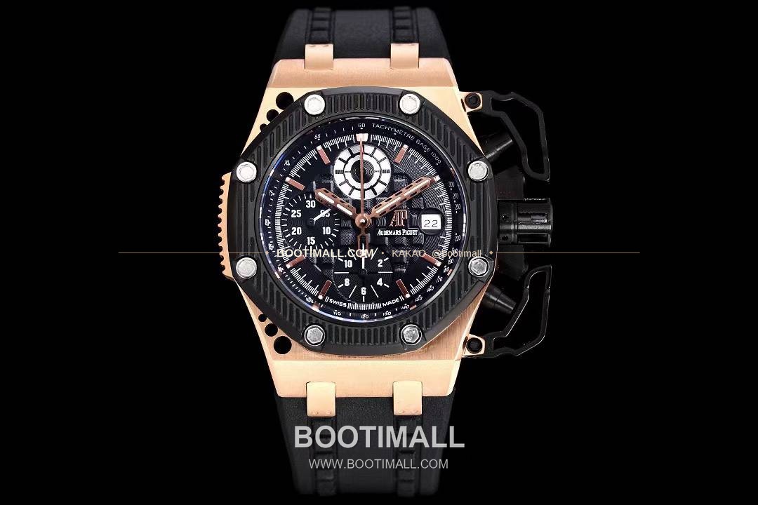 오데마피게 로열오크 오프쇼어 서바이버 크로노그래프 블랙 오토매틱 Audemars Piguet Royal Oak Offshore Survivor Chronograph Black Automatic 44mm 1