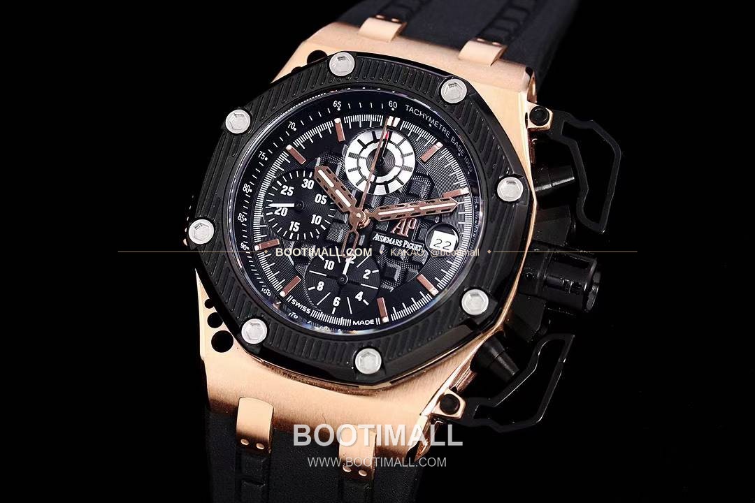 오데마피게 로열오크 오프쇼어 서바이버 크로노그래프 블랙 오토매틱 Audemars Piguet Royal Oak Offshore Survivor Chronograph Black Automatic 44mm 3