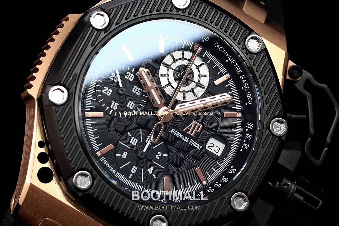 오데마피게 로열오크 오프쇼어 서바이버 크로노그래프 블랙 오토매틱 Audemars Piguet Royal Oak Offshore Survivor Chronograph Black Automatic 44mm 5
