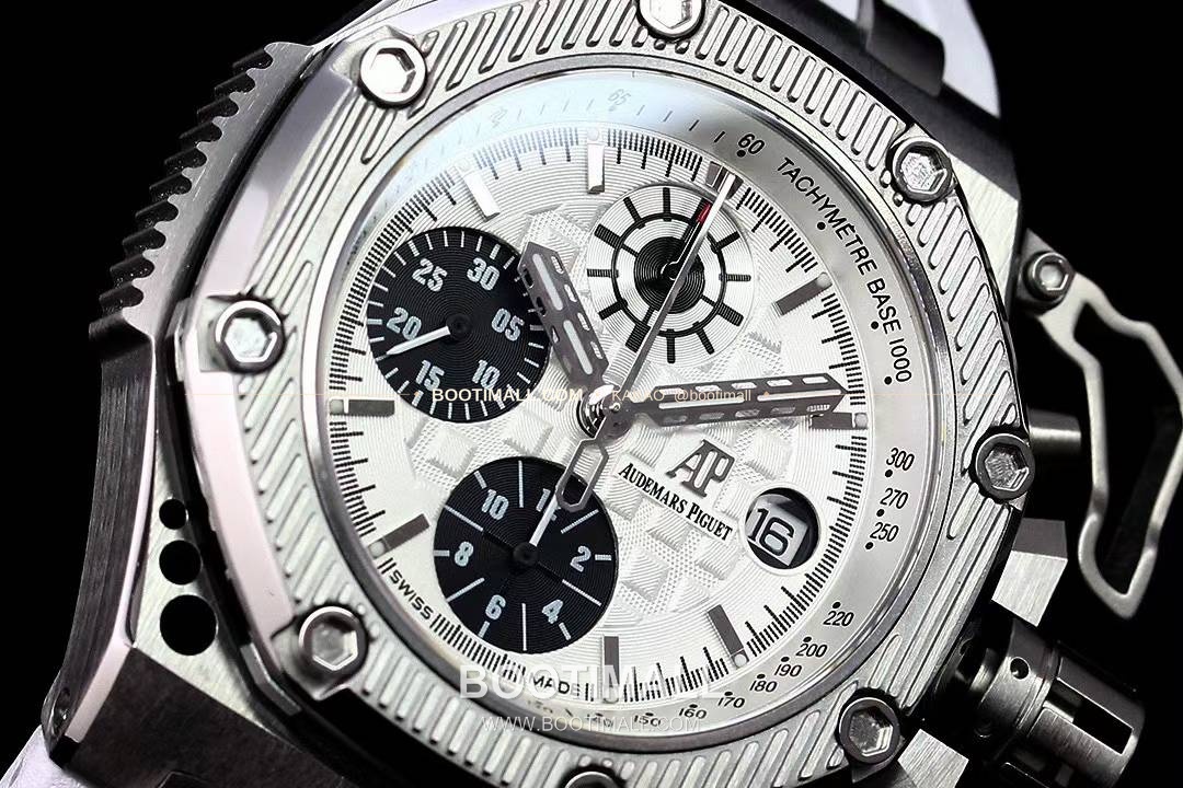 오데마피게 로열오크 오프쇼어 서바이버 크로노그래프 블랙 오토매틱 Audemars Piguet Royal Oak Offshore Survivor Chronograph Black Automatic 44mm 5