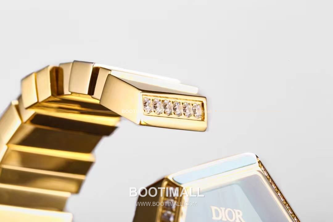 디올 젬 디올 천연석 다이얼 다이아세팅 쿼츠 Dior Gem Dior Natural Stone Dial Diamond Set Quartz 27x25mm 9