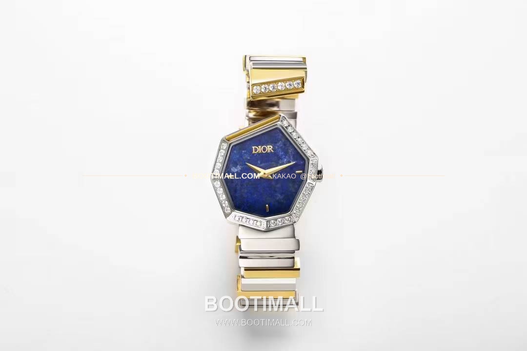 디올 젬 디올 천연석 다이얼 다이아세팅 쿼츠 Dior Gem Dior Natural Stone Dial Diamond Set Quartz 27x25mm 2
