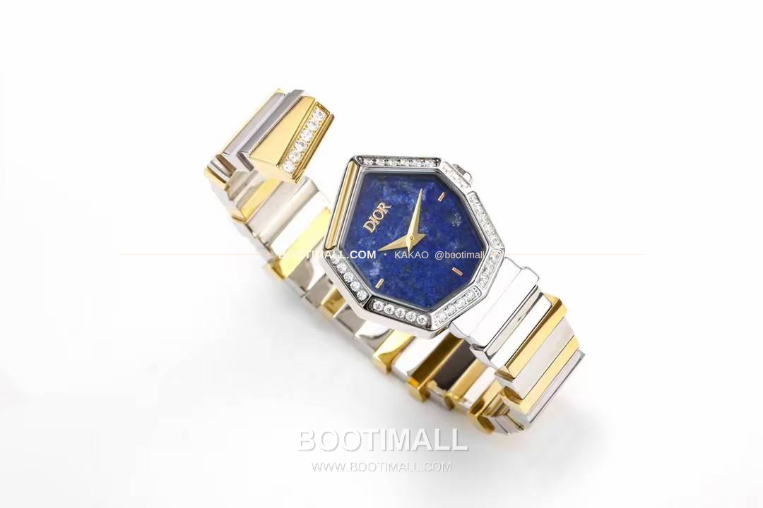 디올 젬 디올 천연석 다이얼 다이아세팅 쿼츠 Dior Gem Dior Natural Stone Dial Diamond Set Quartz 27x25mm 3