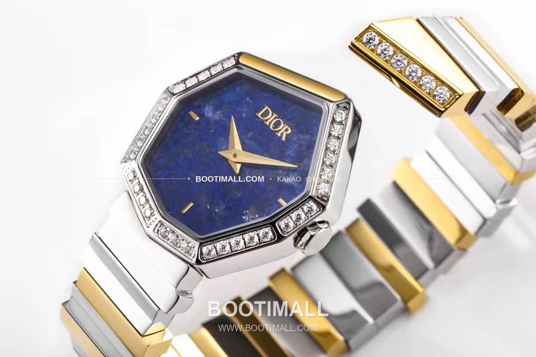 디올 젬 디올 천연석 다이얼 다이아세팅 쿼츠 Dior Gem Dior Natural Stone Dial Diamond Set Quartz 27x25mm 8