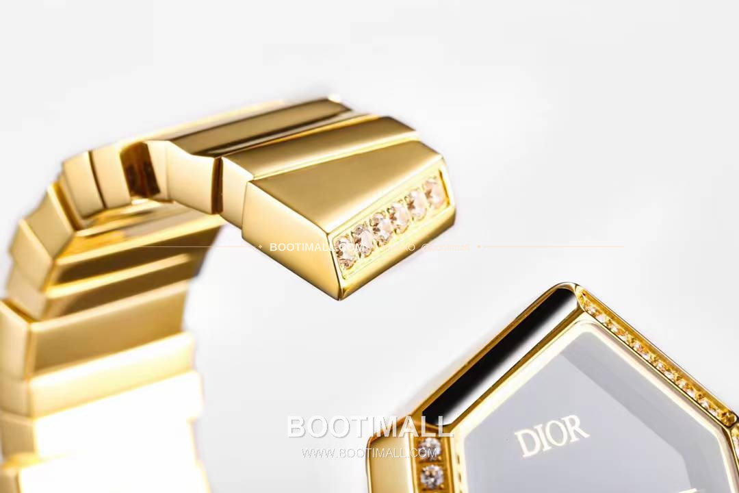 디올 젬 디올 천연석 다이얼 다이아세팅 쿼츠 Dior Gem Dior Natural Stone Dial Diamond Set Quartz 27x25mm 7