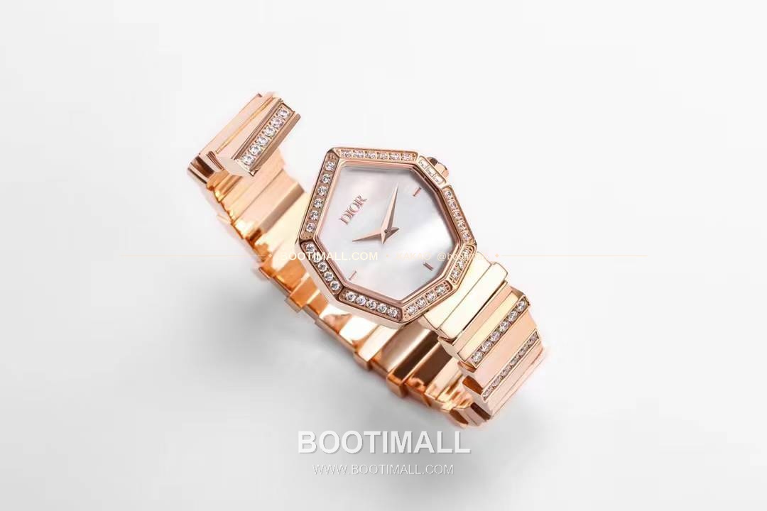 디올 젬 디올 천연석 다이얼 다이아세팅 쿼츠 Dior Gem Dior Natural Stone Dial Diamond Set Quartz 27x25mm 2